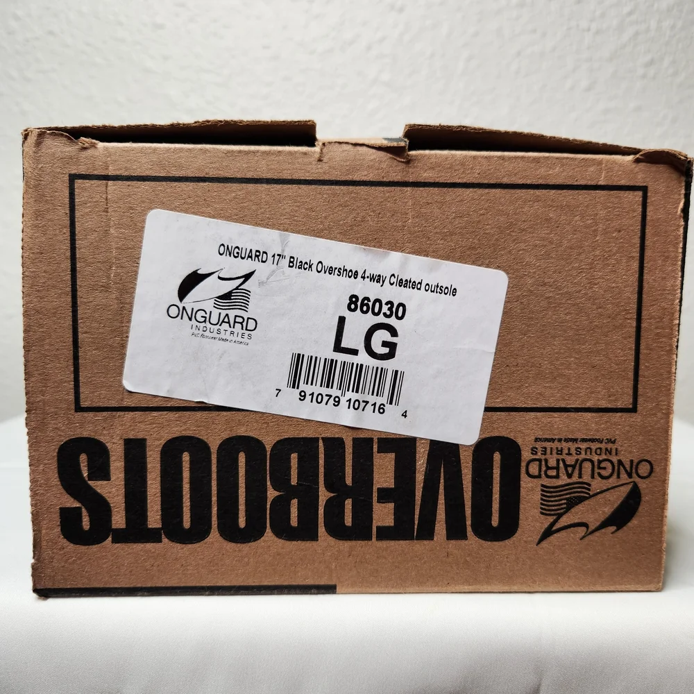 Onguard Industries Overboots Black Size Large NIB